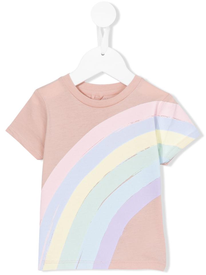 Stella Mccartney Kids - Rainbow Print T-shirt - Kids - Cotton - 2 Yrs, Nude/neutrals