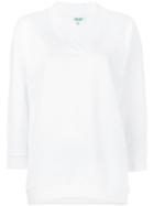 Kenzo Logo Print Sweatshirt, Women's, Size: M, White, Cotton