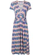 Ultràchic Rock Print Midi Dress - Blue