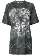 Balmain Wolf Print T-shirt - Grey