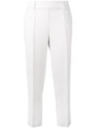 Twin-set Cropped Trousers, Women's, Size: Medium, Nude/neutrals, Polyester/spandex/elastane/wool