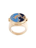 Alison Lou 'black Cavier' Diamond Ring, Adult Unisex, Size: 53, Blue