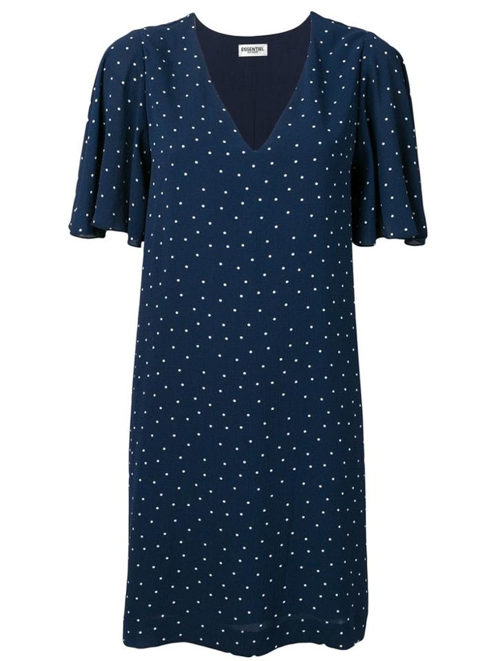Essentiel Antwerp V-neck Shift Dress - Blue