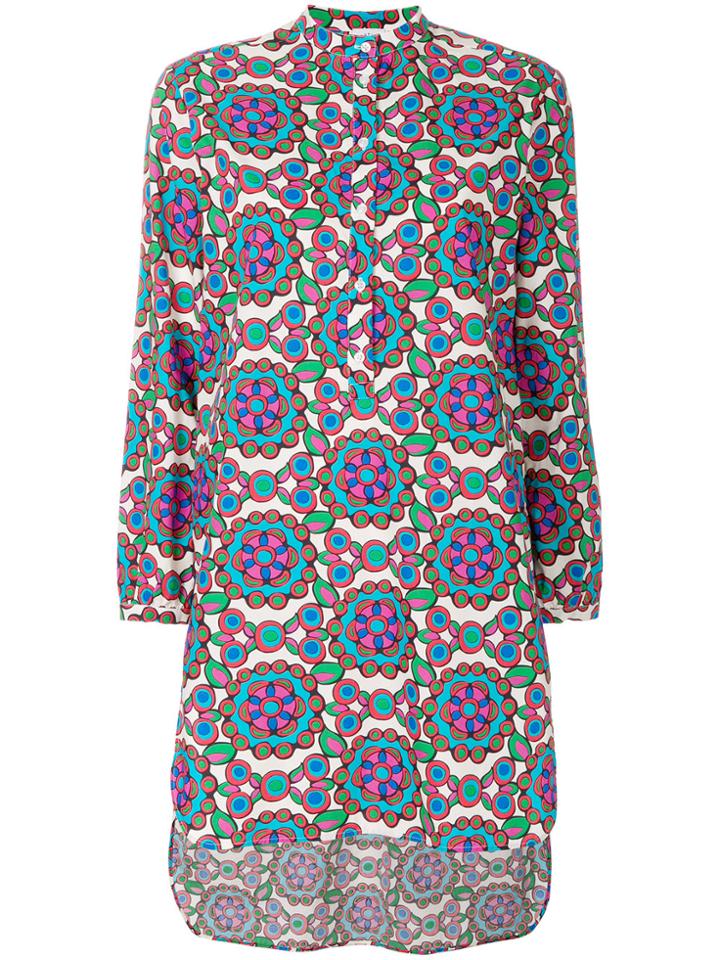 La Doublej Kaleidoscope Beach Shirt Dress - White