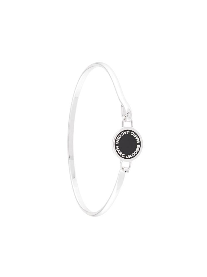 Marc Jacobs Logo Disc Hinge Bracelet - Silver