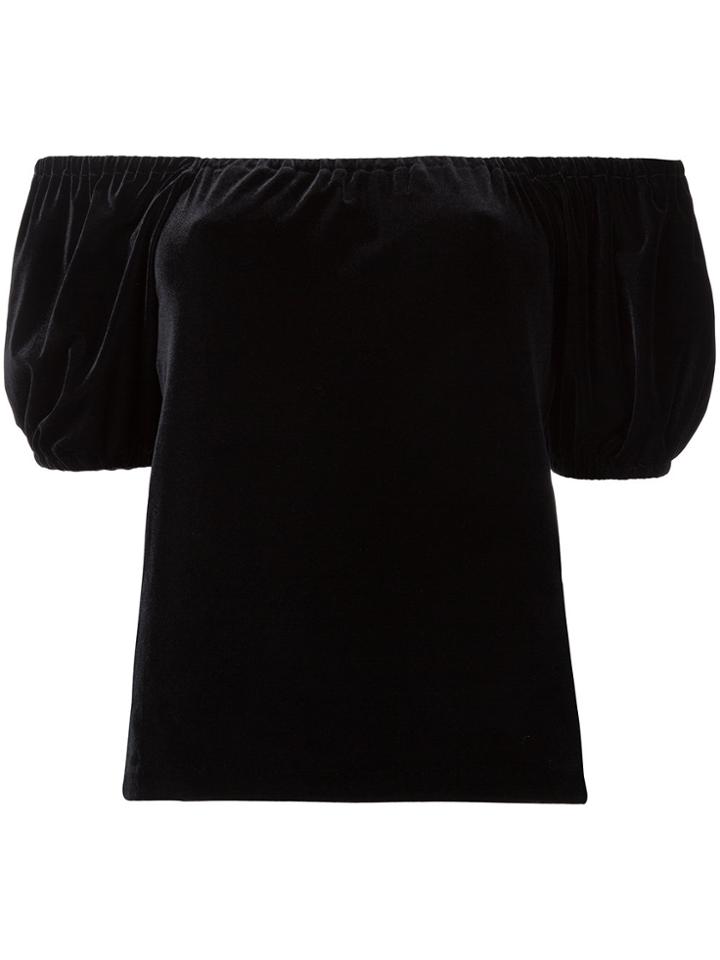 G.v.g.v. Velour Puffy Sleeve T-shirt - Black