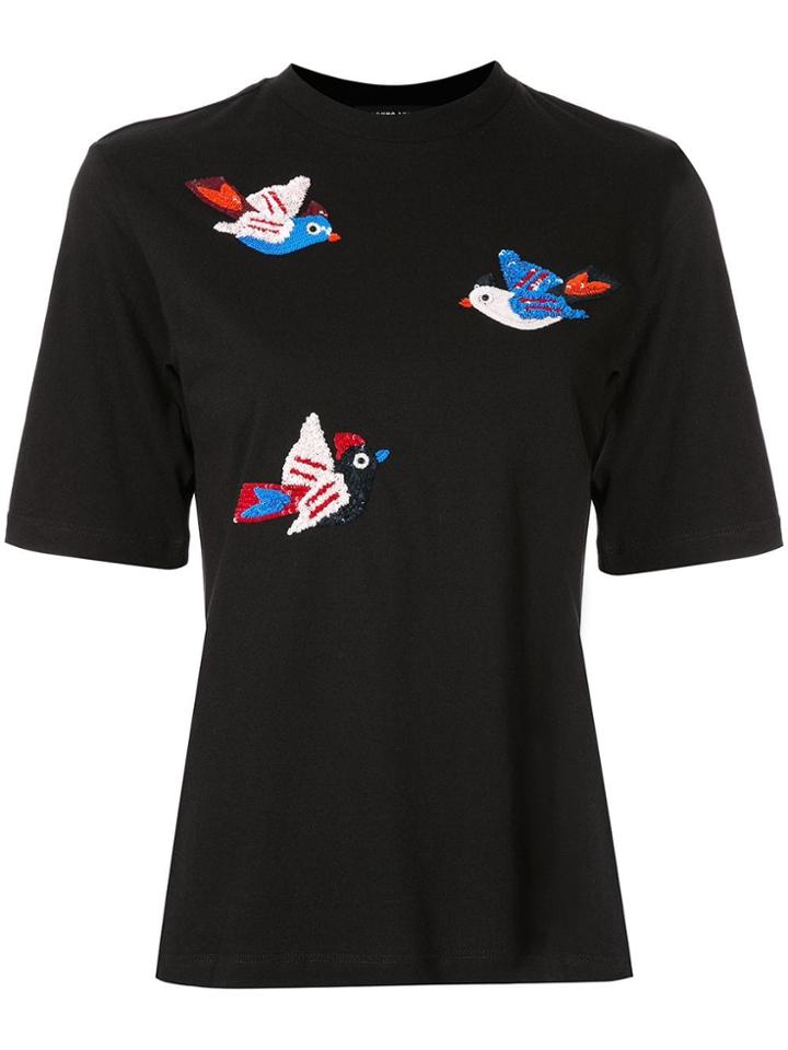 Markus Lupfer Sequinned Birds T-shirt - Black