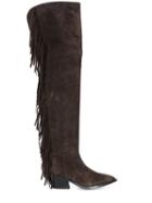 A.f.vandevorst Fringed Thigh-length Boots - Brown