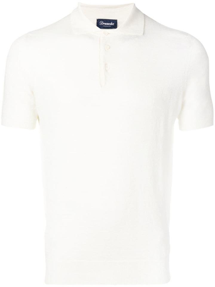 Drumohr Basic Polo Shirt - White