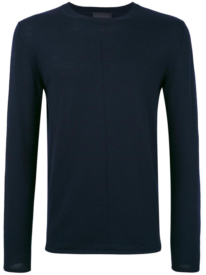 Diesel Black Gold - Crew Neck Jumper - Men - Wool - S, Blue, Wool