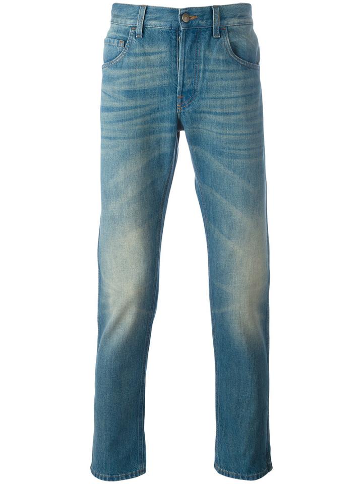 Gucci Medium Washed Jeans, Men's, Size: 31, Blue, Cotton