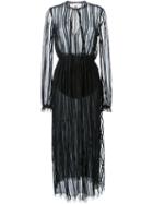 Scanlan Theodore Lace Stripe Dress