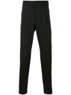 Saint Laurent - Slim Cut Trousers - Men - Viscose/virgin Wool - 52, Black, Viscose/virgin Wool