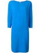 Missoni Three-quarters Sleeve Shift Dress, Women's, Size: 44, Blue, Acetate/silk