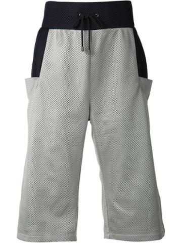Ada + Nik Mesh Long Shorts, Men's, Size: Small, Grey, Polyamide