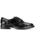 Ash Wing Lace-up Brogues - Black
