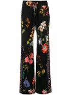 Etro Floral Straight Fit Trousers - Black