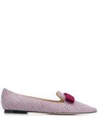 Jimmy Choo Bow Ballerina Slippers - Pink