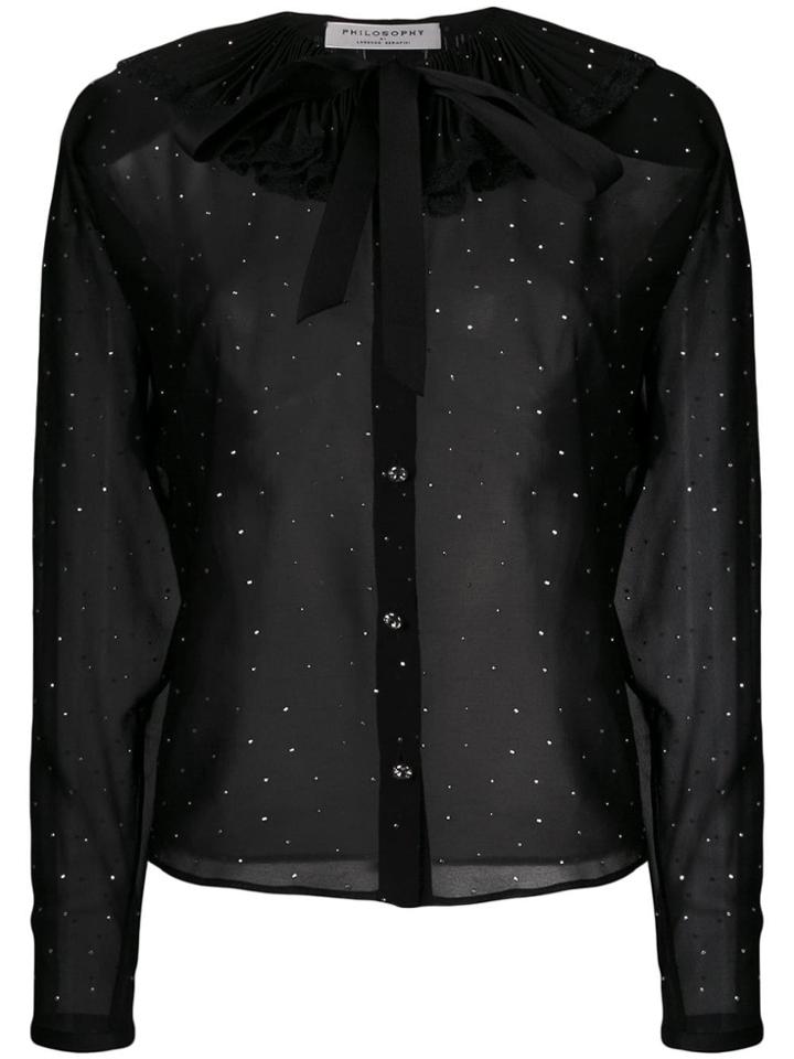 Philosophy Di Lorenzo Serafini Polka Dot Shirt - Black