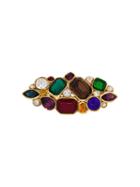 Chanel Vintage Multicolour Stone Brooch, Women's, Metallic