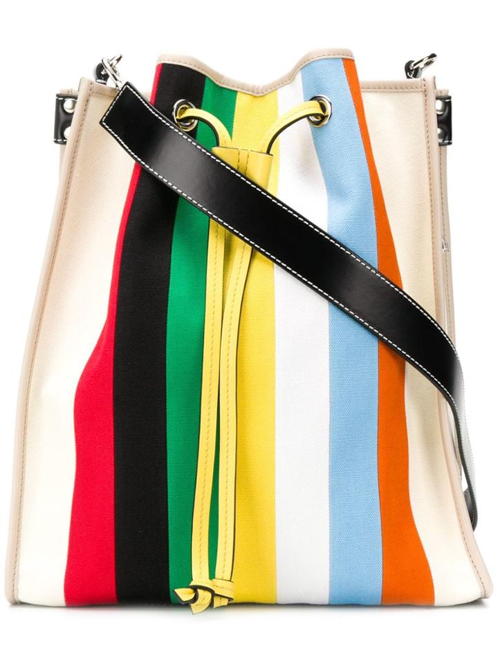Jw Anderson Rainbow Stripe Tote - Neutrals