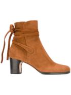 Unützer Tied Detailing Ankle Boots - Brown