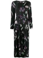 Goat Josephine Foxglove Print Dress - Black