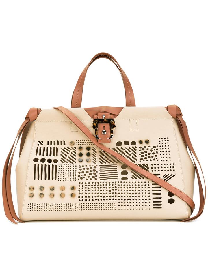 Paula Cademartori - Rachel Tote - Women - Leather - One Size, Women's, Nude/neutrals, Leather