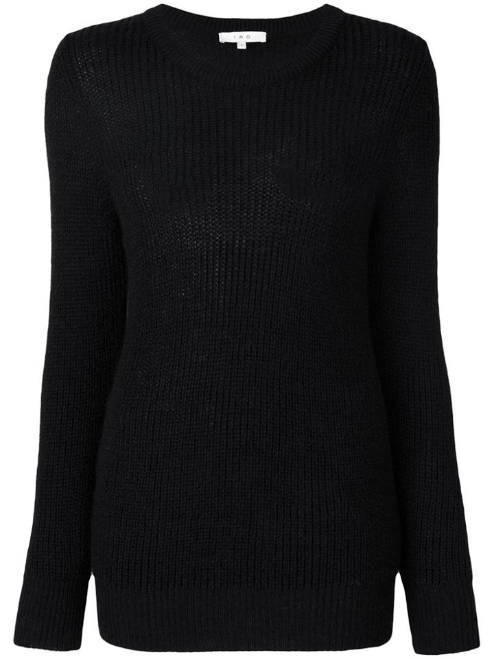 Iro Sappo Ribbed Pullover - Black