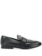 Strategia Studded Loafers - Black