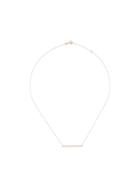Diane Kordas Diamond Bar Necklace - Metallic