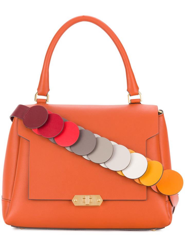 Anya Hindmarch Circle Small Bathurst Satchel - Yellow & Orange