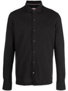 Isaia Classic Jersey Shirt - Black