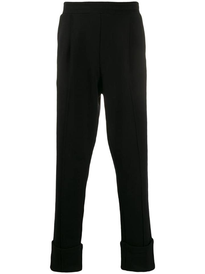 Ann Demeulemeester Upturned Hem Trousers - Black