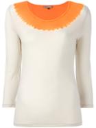 Suzusan Contrast Sweatshirt, Women's, Size: Small, Yellow/orange, Cotton