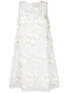 P.a.r.o.s.h. Floral Flared Dress - White