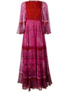 Valentino - Jungle Of Delight Gown - Women - Silk/spandex/elastane - 44, Pink/purple, Silk/spandex/elastane