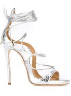 Dsquared2 Riri Sandals, Women's, Size: 36, Grey, Leather/ayers Snakeskin