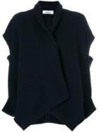 Chalayan Open Shoulder Knit Jacket - Blue