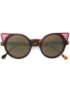 Res Rei Mercurio Cat Eye Sunglasses - Brown