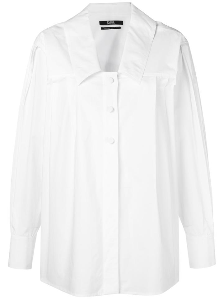 Karl Lagerfeld A-line Fitted Shirt - White