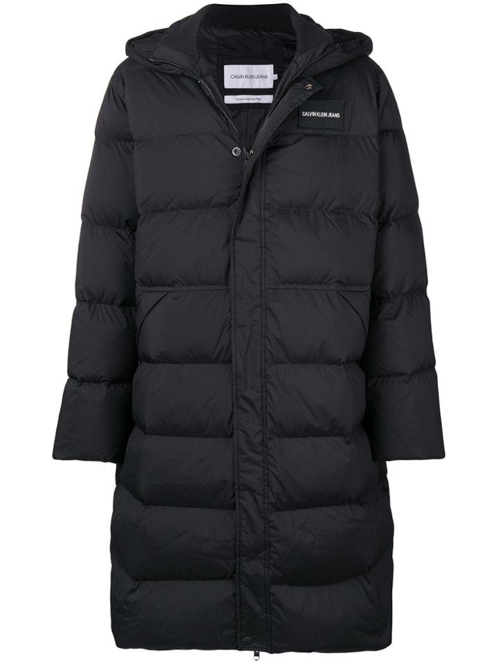 Ck Jeans Oversized Puffer Coat - Black