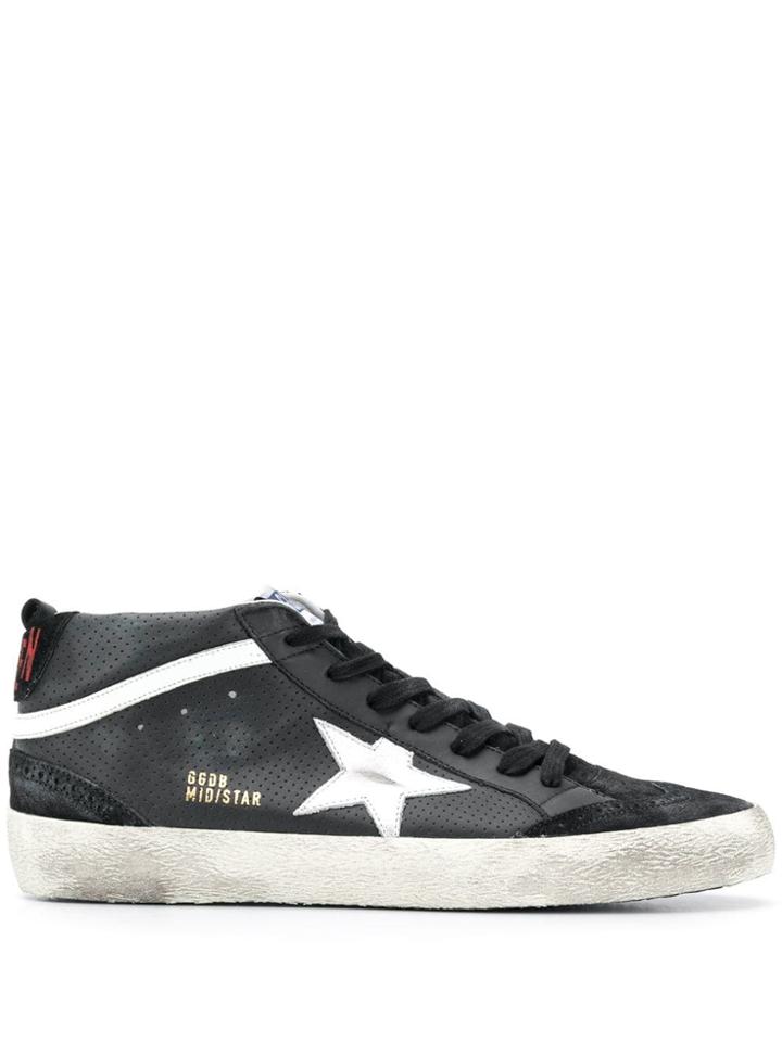 Golden Goose Deluxe Brand Midstar Sneakers - Black