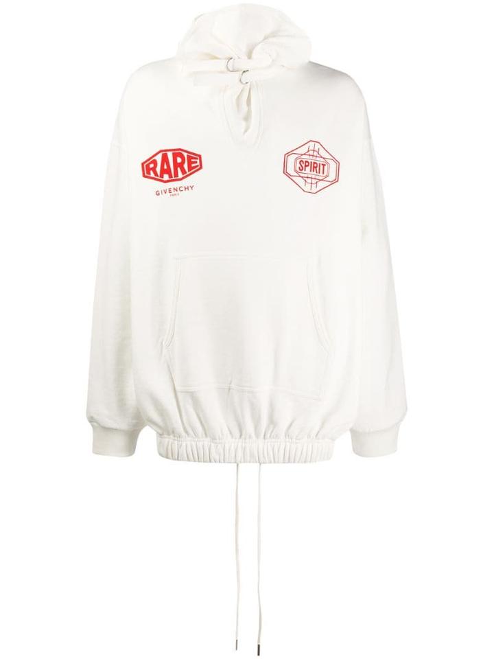 Givenchy Oversized Printed Hoodie - White