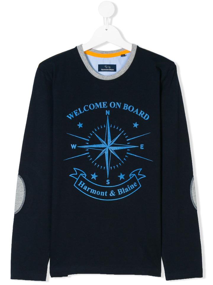 Harmont & Blaine Junior Printed T-shirt - Blue