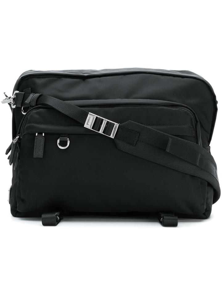 Prada Strap Shoulder Bag - Black