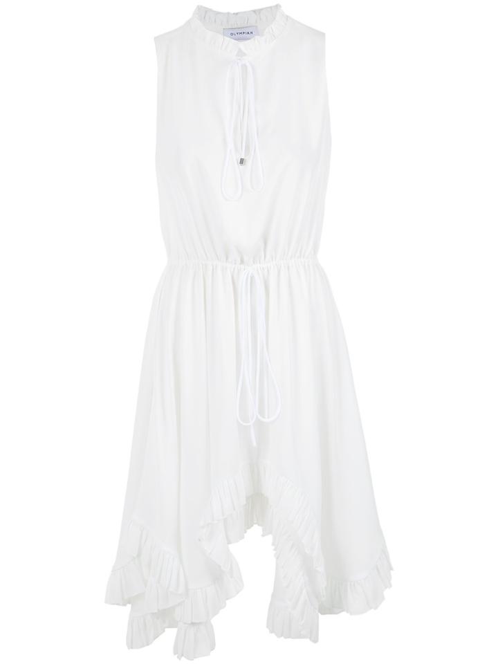 Olympiah Asymmetric Hem Dress - Nude & Neutrals