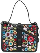 Red Valentino Floral Embroidery Tote Bag, Women's, Black