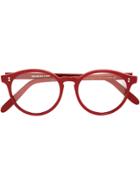 Cutler & Gross Round Shaped Glasses - Red