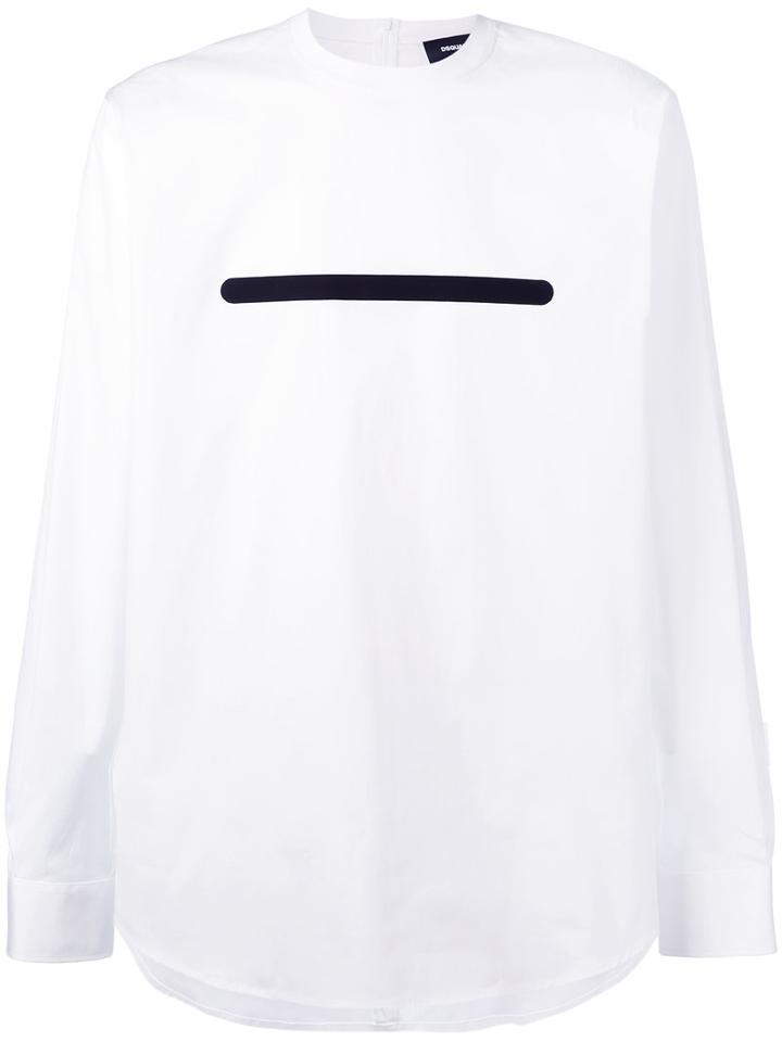 Dsquared2 - Round Neck Shirt - Men - Cotton/spandex/elastane - 46, White, Cotton/spandex/elastane
